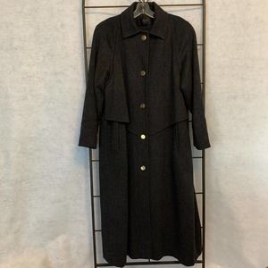 Luba Paris Virgin‎ Wool Vintage Trench Coat